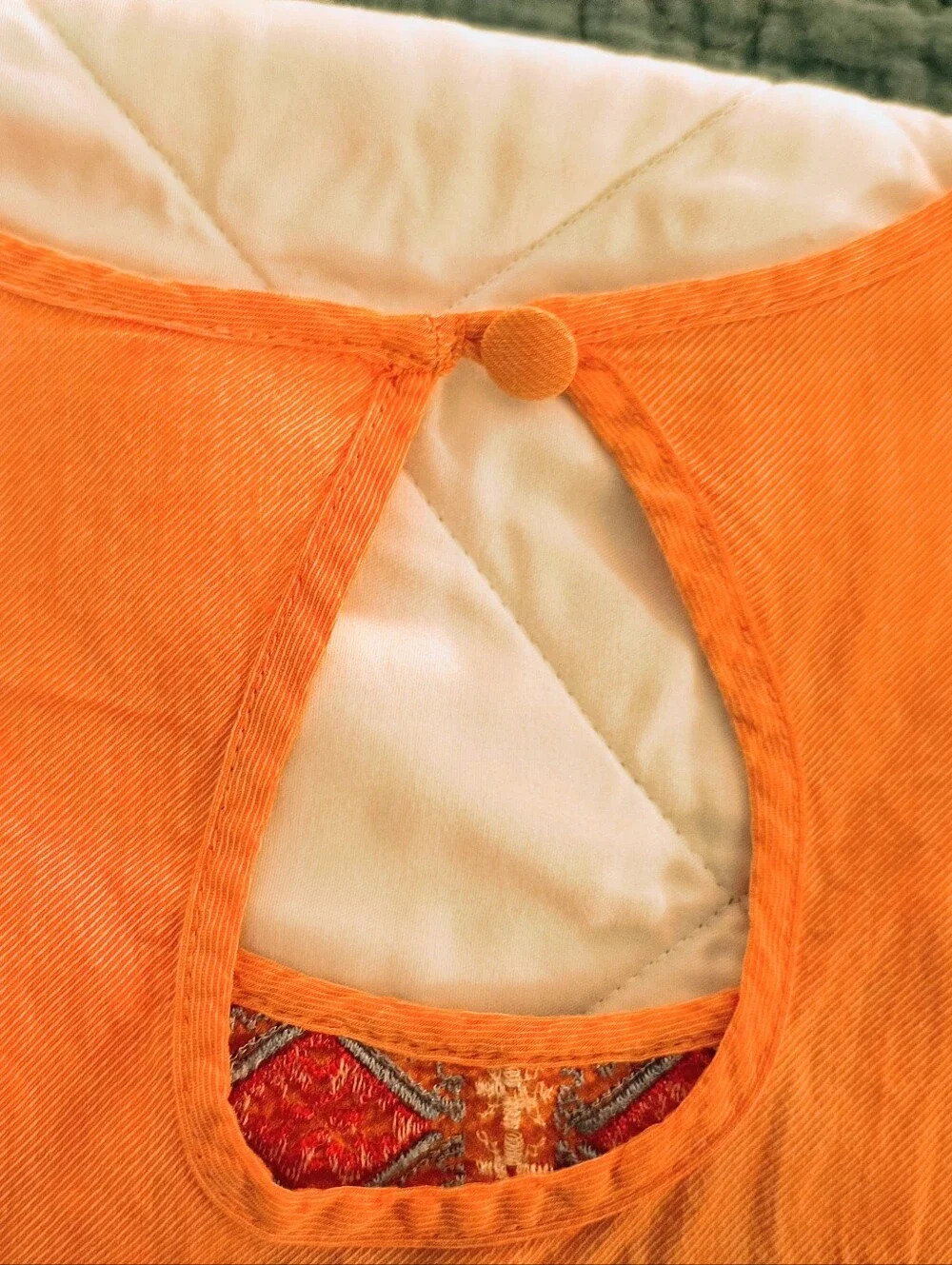 Michael Kors Embroidered Coral Sleeveless Tank